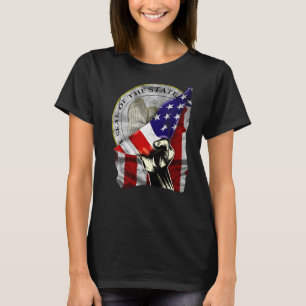T-shirt Nouveau-Mexique Sceau d'État déprimé Patri américa