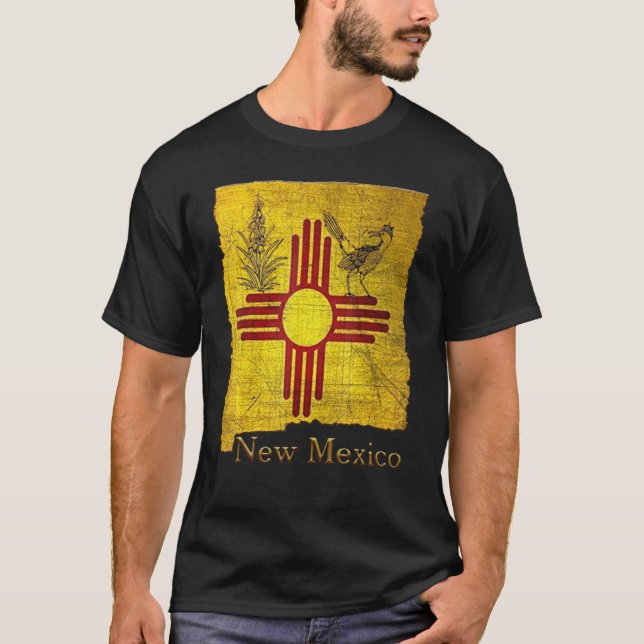 T-shirt Nouveau-Mexique Terre D'Enchantement Roadrunner Yu (Devant)