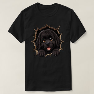 T-shirt Nouveau-Né Terre-Neuve Cachottier