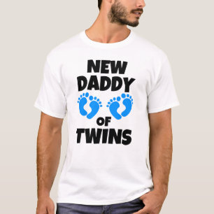 T-shirt Nouveau papa des fils jumeaux de garçons drôles