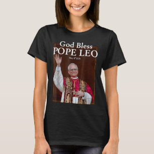 T-shirt Nouveau Pape 2025 Dieu bénisse le Pape Leo 8 mai 2