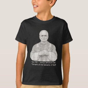 T-shirt Nouveau Pape Leo Xiv 2025 Serviteur Des Serviteurs