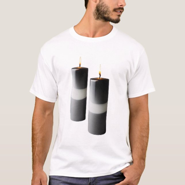 T-shirt Nouveau style Lumière bougie (Devant)