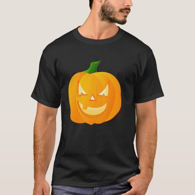T-shirt Nouveautés amusantes football sport HAPPY HALLOWEE (Devant)