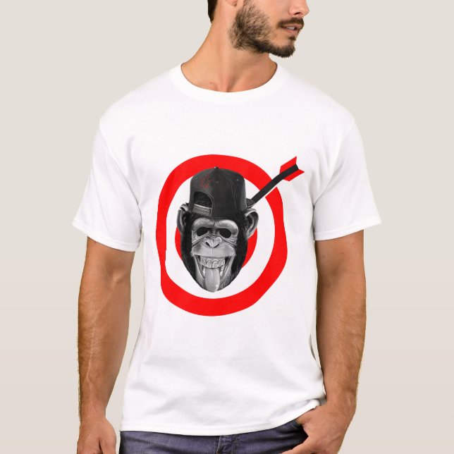 T-shirt Nouveautés amusantes Graphisme de conception MONKE (Devant)