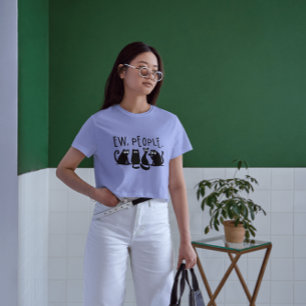 T-shirt Nouveaux gens drôle Meowny Chats Noirs