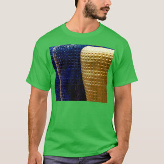 T-shirt Nouveaux poteries mexicaines en bleu et bronze