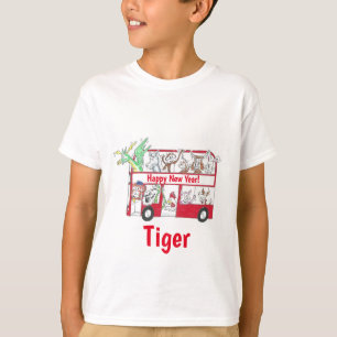 T-shirt Nouvel An chinois année du Tigre Bus