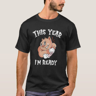 T-shirt Nouvel An du chat Zodiaque chinois Cette année Je`