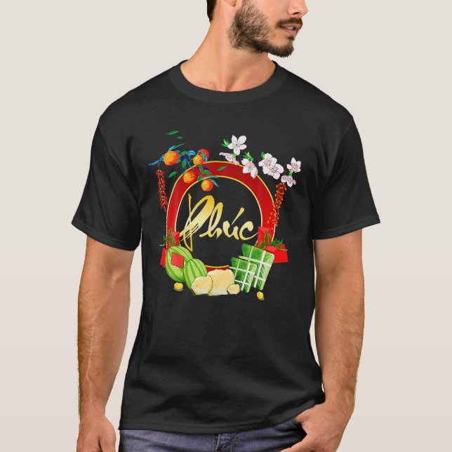 T-shirt Nouvel An Lunaire Vietnamien - Phuc Loc Tho 2022 D (Devant)