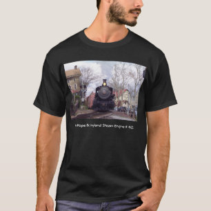 T-shirt Nouvel espoir et machine à vapeur de chemin de fer
