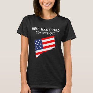 T-shirt Nouvel Hartford Connecticut États-Unis État Amériq