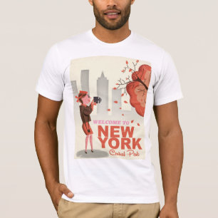 T-shirt Nouvelle affiche de voyage vintage de Central Park