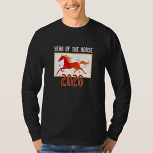 T-shirt Nouvelle Année du Cheval de Feu Chinois 2026 