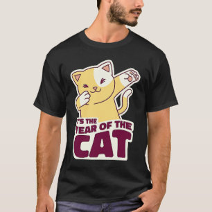 T-shirt Nouvelle année du lapin Dabbing Dab Cat Zodiaque C