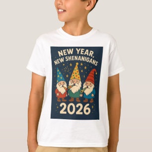 T-shirt Nouvelle Année, Nouvelles Bêtises 2026 Gnome Party
