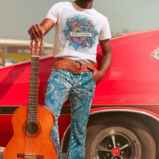 T-shirt Nouvelle-Calédonie tropical, fleurs