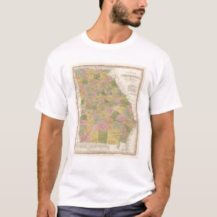 T-shirt Nouvelle carte de la Géorgie