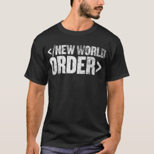 T-shirt Nouvelle chemise d'étiquette d'extrémité d'ordr