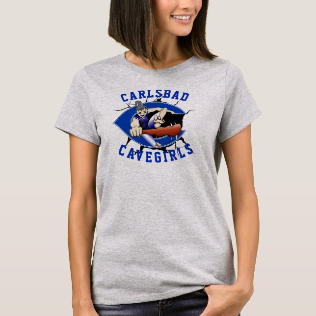 T-shirt Nouvelle chemise du générateur Carlsbad Cavegirl (Devant)