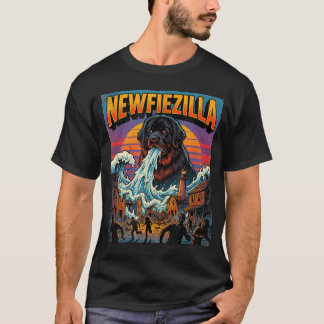T-shirt Nouvelle-Foundzilla Chien de Terre-Neuve - Nouvell