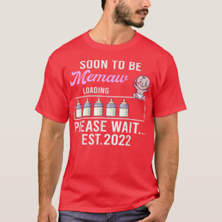 T-shirt Nouvelle Grossesse De Grand-Mère Bientôt Être Mem