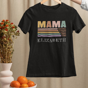 T-shirt Nouvelle maman   Mama Tee   Fête des mères   Nom p