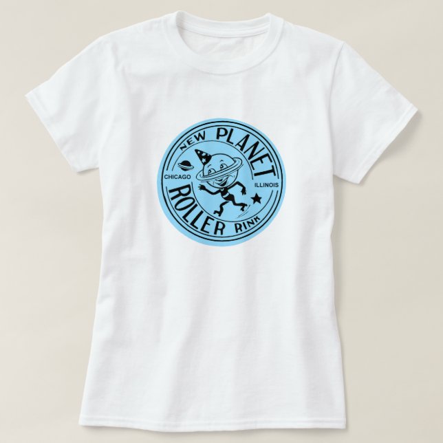 T-shirt Nouvelle patinoire à rouleaux, Chicago, IL (Design devant)