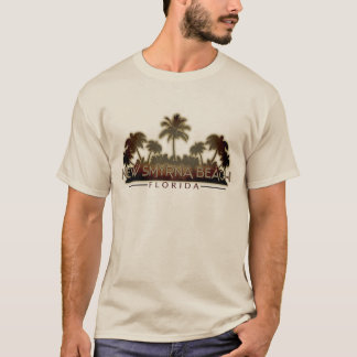 T-shirt Nouvelle Smyrna Beach Floride chemise de palmier