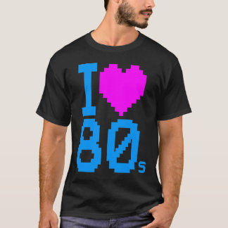 T-shirt Nouvelle Vague Rétro Vintage Années 80 J'aime les 