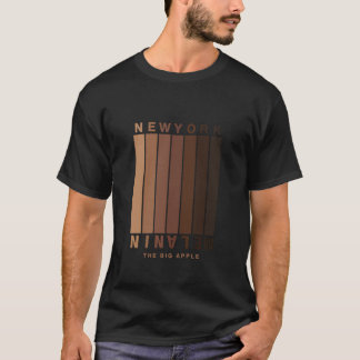 T-shirt Nouvelle ville de Yok cool avec illustration de co