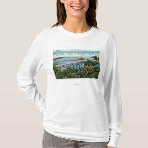 T-shirt Nouvelle vue de pont de pied d'île capitale