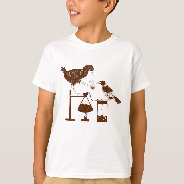 T-shirt Nouvelle-Zélande Birds Science Experiment (Devant)