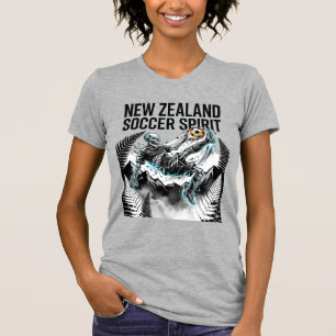 T-shirt Nouvelle-Zélande Esprit de Football Squelette Bute