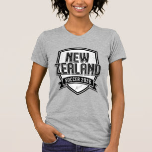 T-shirt Nouvelle-Zélande Football 2026 Football Bold Typog