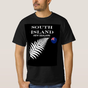 T-shirt Nouvelle-Zélande, Île du Sud, Terre de Kiwi, Terre