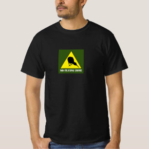 T-shirt Nouvelle-Zélande, Kiwi Bird & No Flying Zone /Aote