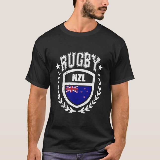 T-shirt Nouvelle-Zélande Rugby Gear Nouvelle-Zélande Drape (Devant)