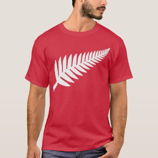 T-shirt Nouvelle-Zélande Silver Fern NZ Black Fier Kiwi Ru
