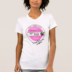 T-shirt Novelty 60th Milestone Anniversaire Funny Vin Éti