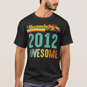 T-shirt Novembre 2012 Birthday Gift Shirt Vintage Novembre