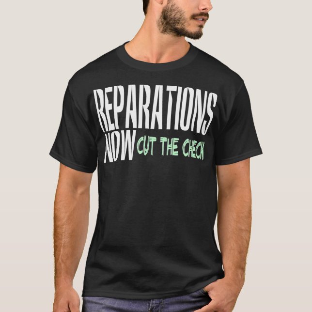 T-shirt Now cut the check (Devant)