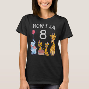T-shirt Now I, 8 ans d'âge huit