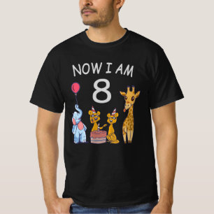 T-shirt Now I, 8 ans d'âge huit
