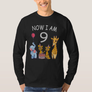 T-shirt Now I le 9e anniversaire du Birthday
