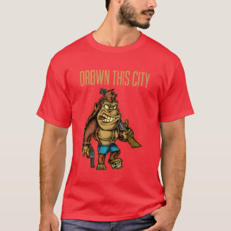 T-shirt Noyer sa famille de la ville