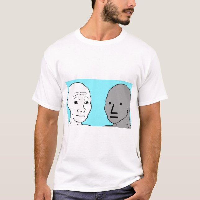 T-shirt NPC Wojak Don de personnage de personnage de perso (Devant)