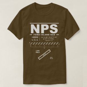 T-shirt NPS de la station navale NAS de Ford Islan