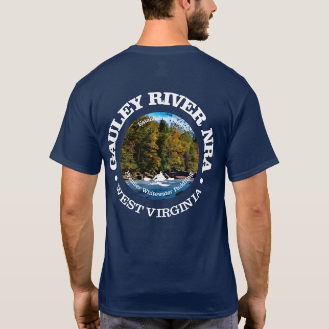 T-shirt NRA de la rivière Gauley (rd) (Dos)