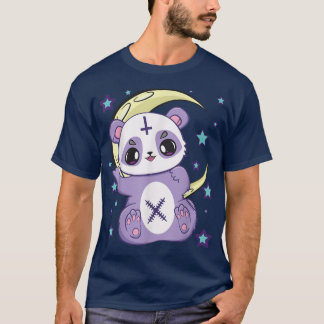 T-shirt Nu Goth Panda Yami Kawaii Bear Cub Cute Déplaisant